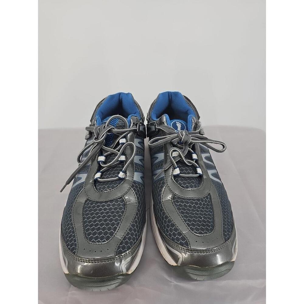 ORTHOFEET Mens Bio Fit Sprint 672 Diabetic Orthotic Comfort Shoes Gray Sz 12